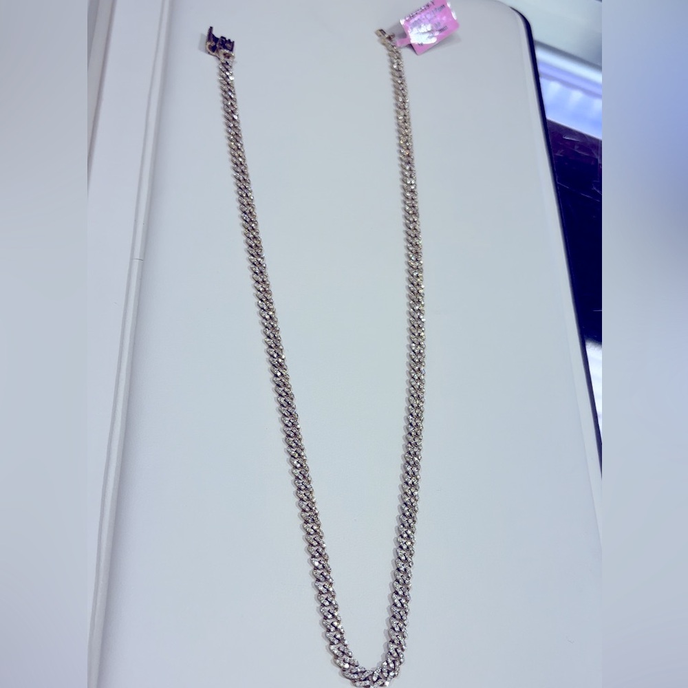 Diamond Cuban Link necklace 10k gold